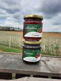 Diverse handmade jams